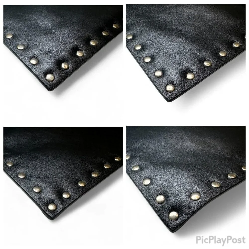Valentino Garavani Rockstud Untitled 12 Clutch, Black, Unisex